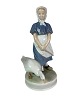 Royal 
Copenhagen 
porcelain 
figure, large 
Goose girl, 
no.: 527.
24 x 13 cm.
