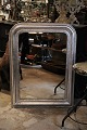 French 1800 
century Louis 
Philippe silver 
fireplace 
mirror with 
fine decorated 
frame with 
pearl ...