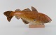 Sven Wejsfelt (1930-2009) for Gustavsberg. Unique Stim 7 fish in glazed 
ceramics. 1980s.
