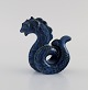 Lisa Larson for Gustavsberg. Rare figure in glazed ceramics. Sea horse. Dated 
1993.
