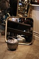 Italian brass wall mirror from the 60s with original mirror glass, deep brass frame 4,5cm. with ...