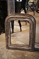 French 1800 century Louis Philippe silver fireplace mirror with finely decorated frame and ...