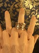 Gold ring in 14 kt with diamonds 5.pcs diamonds in 00.02 ct size 57