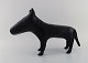 Unknown french 
designer. Large 
sculpture in 
black glazed 
stoneware. 
English bull 
terrier. Late 
...