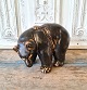Royal 
Copenhagen - 
Brown bear in 
stoneware by 
Knud Kyhn
No. 21519, 
Factory frist. 
Height 15 ...