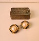 Chr. Dior vintage ear clip in gold-plated metal with emitted pearlStamp: Chr. Dior ...