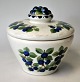 Aluminia 
bonbonniere, 
Christmas 1915, 
Copenhagen, 
Denmark. 
Faience, 
decorated with 
blue, green ...