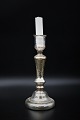 1800 century candlestick inMercury silver glass with fine patina. Height:23cm.