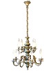 Chandelier of 
burnished brass 
from around the 
1910s. The item 
is in great 
antique 
condition. 
H ...