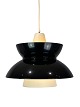 "Søværns" pendant in black and white designed by Jørn Utzon and manufactured by Louis Poulsen in ...