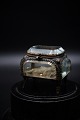 Old French 
jewelry box in 
bronze and 
faceted glass, 
silk pillow and 
a nice old 
patina. 
H:65,cm. ...