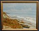 Frederiksen, 
Axel (1881 - 
1961) Denmark: 
Drawn boats on 
the beach south 
of Aarhus. 
Signed. Oil ...