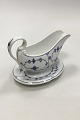 Royal Copenhagen Blue Fluted Plain Saucebowl with handle and saucer No 200