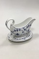 Royal Copenhagen Blue Fluted Plain Saucebowl with handle and saucer No 200