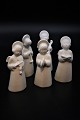 Royal Copenhagen Christmas orchestra with small angels in white porcelain. 
Height: 9.5 cm.

