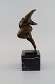 Miguel Fernando Lopez (Milo). Portuguese sculptor. Abstract bronze sculpture of naked woman on ...