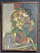 Gregersen, Emil 
(1921 - 1993) 
Denmark: 
Flowers. Oil on 
canvas. Signed. 
Verso signed. 
33 x 24 ...
