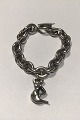 Georg Jensen Sterling Silver Bracelet No 140 A with Mermaid Pendant Measures 21 cm(8 17/64 in) ...