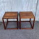 Kai 
Kristiansen, a 
pair of 
rosewood lamp 
tables