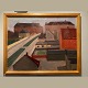 Søren 
Hjort-Nielsen, 
oil painting 
signed HN. view 
from Jagtvej.
Before 9500kr 
now only 7500kr