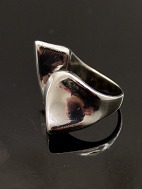 Modern silver ring