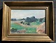 Pedersen, 
Stefan Viggo 
(1891 - 1965) 
Denmark: 
Landscape. Oil 
on canvas / 
wood. Signed 
16-6-1917. ...