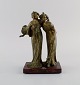Lucien Charles Edouard Alliot (1877-1967), French sculptor. Art nouveau bronze sculpture. "The ...