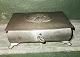 Charming Heuser Art Nouveau box in tin on four feet. On the lid decorated with a squirrel with ...