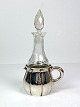 Jug with crystal glass, and of three-tower silver. Intended for oil and vinegar. Stamped H-CF ...