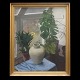 Inger 
Borchsenius, 
1909-90, oil on 
canvas
Stilliife with 
vase and 
flowers
Signed and 
dated ...