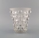 Early and rare René Lalique Bamako vase in clear mouth blown art glass. 1930s.Measures: 18.5 x ...