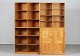 Mogens Koch (1898-1992)Bookcase, cabinet and display cabinet made of solid elm with ...