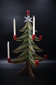 Old "Christmas 
tree 
candlestick" 
from the 50s in 
painted carved 
wood with room 
for 9 small ...