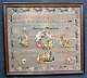 Name cloth, 
1888, Denmark. 
Performed by 
Emmy Petersen. 
53 x 60 cm.
Framed.
Great 
condition!