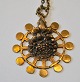 Finnish bronze necklace with chain, 20th century Design: Pentti Sarpaneva (1925 - 1978) Finland. ...