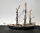 Antique 
hand-built 
sailing ship, 
19th century 
Denmark. 
Mounted on 
pedestal. L .: 
34.5 cm. W .: 
...