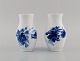 Two Royal 
Copenhagen Blue 
Flower Curved 
vases. Model 
number 10/1803. 
Dated 1980-84.
Measures: ...
