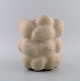Christina Muff, Danish contemporary ceramicist (b. 1971). Unique unglazed stoneware vase in ...