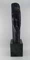 Amedeo Clemente Modigliani (1884–1920) d´après. "Tête de jeune femme". Large bronze sculpture in ...