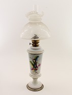 Opaline oil lamp