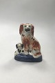 Staffordshire(?) 
Faience. Two 
Dogs. Measures 
15.5 cm / 6.10 
in.