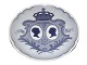 Stor Royal Copenhagen Mindeplatte fra 1923
Kong Christian X's og Dronning Alexandrines 
sølvbryllup