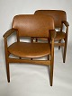 Ejner Larsen & Aksel Bender Madsen armchair model FH 4205 Design 1955. In oak, upholstered with ...