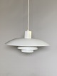 PH 4/3 Pendant lamp with shade set of white metal. Made by Louis Poulsen. Danish design Poul ...