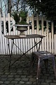 Old French café 
table in iron 
with a super 
nice dark 
patina. 
The table is 
finished and 
has a ...