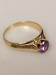 14ct Gold Ring 585 with Amethyst Size 54