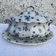 English 
faience, 
Furnivals 
Limited, Large 
tureen with 
saucer, 35cm 
wide, 20.5cm 
high * With a 
...