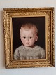 Painting of young boy. Oil on canvas. measure: 39cm x 46cm