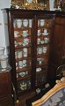 Bookcase in polished pine, 19th century Denmark. With two doors with lock. With 6 removable ...