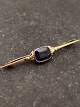 14 carat brooch 6 cm. with amethyst 585 bra for jeweler        B Hertz item 482770